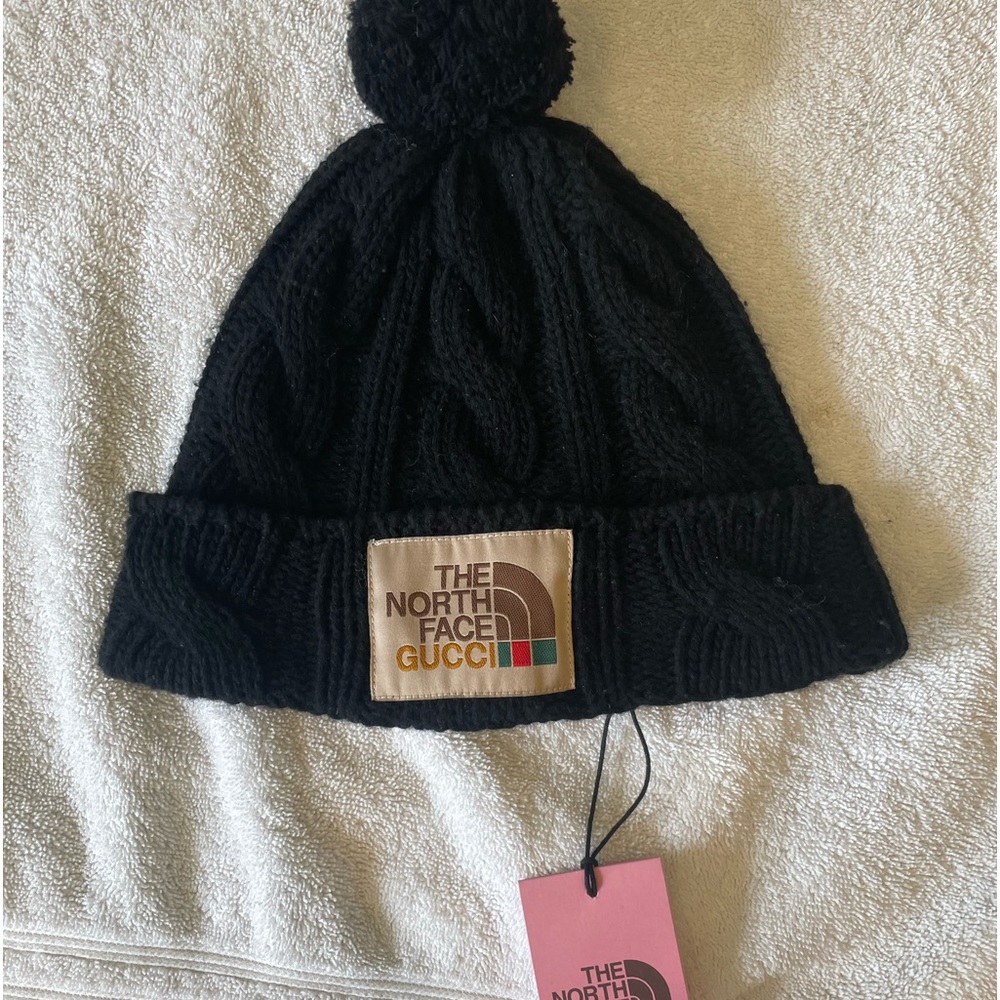 The North Face x Gucci Black Beanie